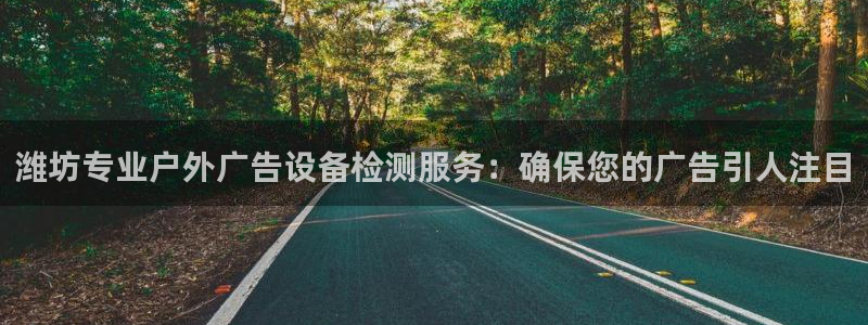 杏宇平台好吗：潍坊专业户外广告设备检测服务：确保您的广告引人注目