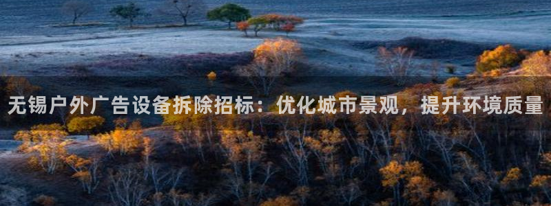 杏宇官方平台官网入口：无锡户外广告设备拆除招标：优化城市景观，提升环境质量
