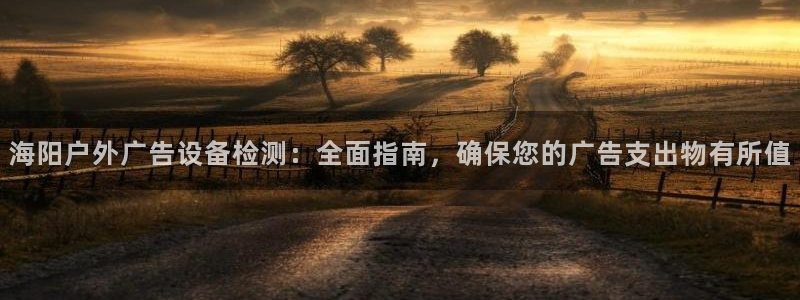 杏宇平台注册地址：海阳户外广告设备检测：全面指南，确保您的广告支出物有所值