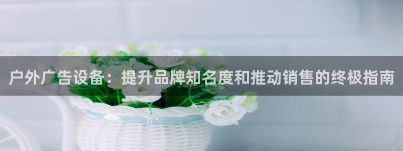 杏宇平台总代理：户外广告设备：提升品牌知名度和推动销售的终极指南