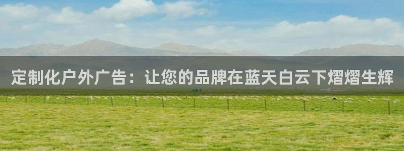 杏宇平台总代理：定制化户外广告：让您的品