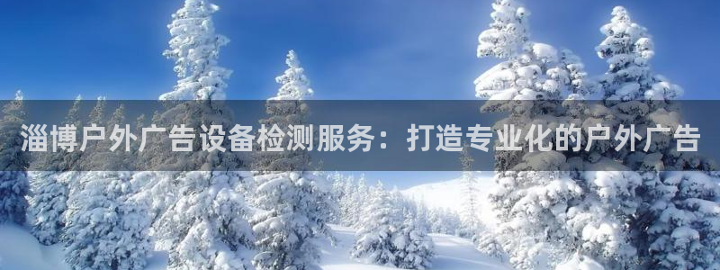 杏宇平台登陆：淄博户外广告设备检测服务：