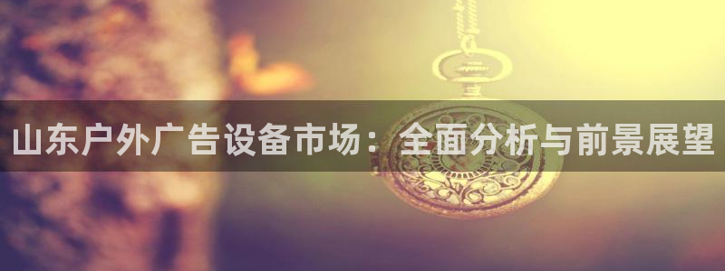 杏宇平台代理怎么赚钱快：山东户外广告设备市场：全面分析与前景展望