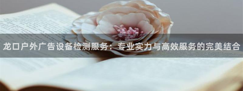 杏宇平台怎么样：龙口户外广告设备检测服务