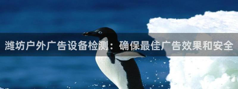 杏宇平台总代理：潍坊户外广告设备检测：确保最佳广告效果和安全